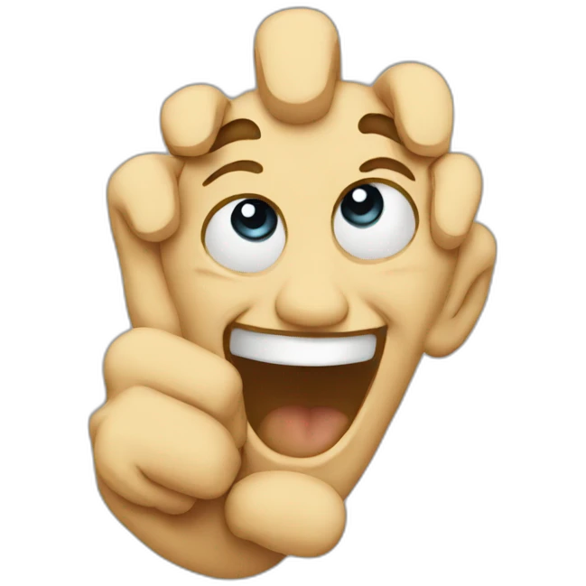 pointing and laughing emoji