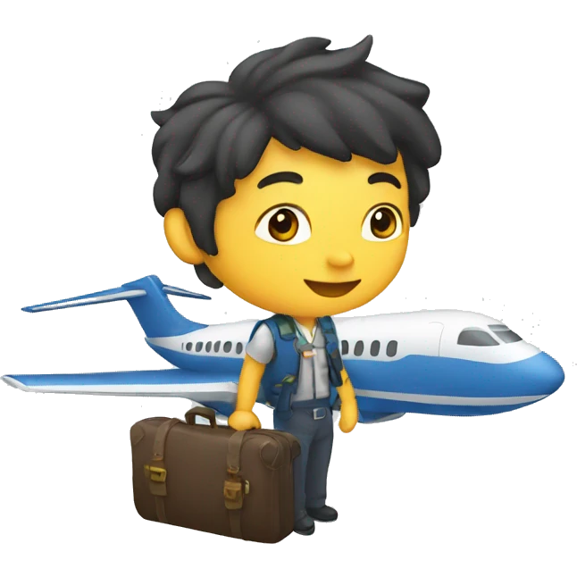 Travelling by plane emoji