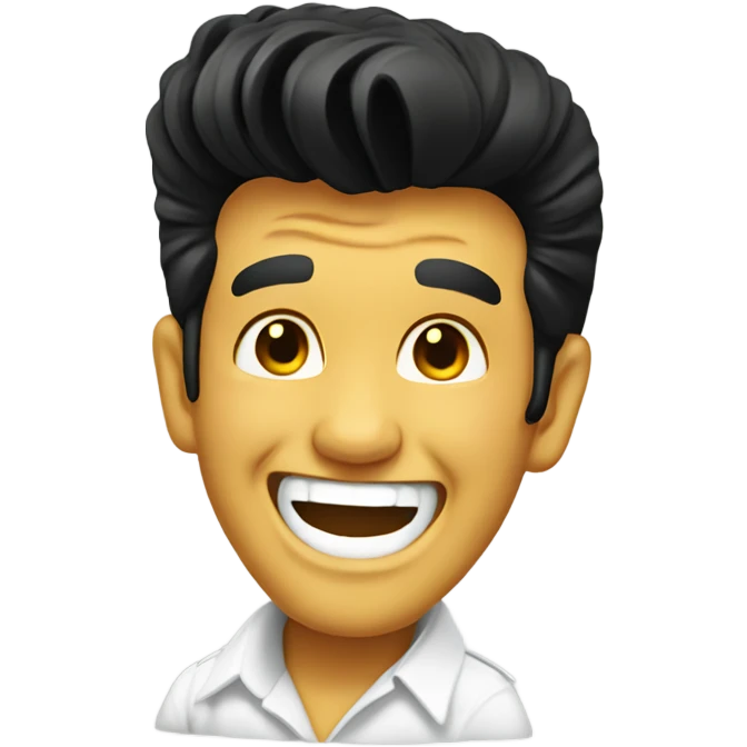 Elvis laughing  emoji