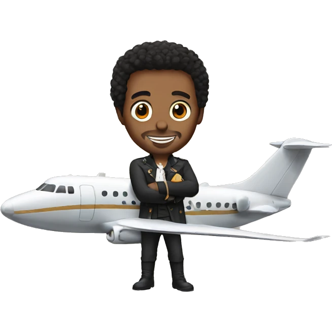 Hamilton with a plane emoji