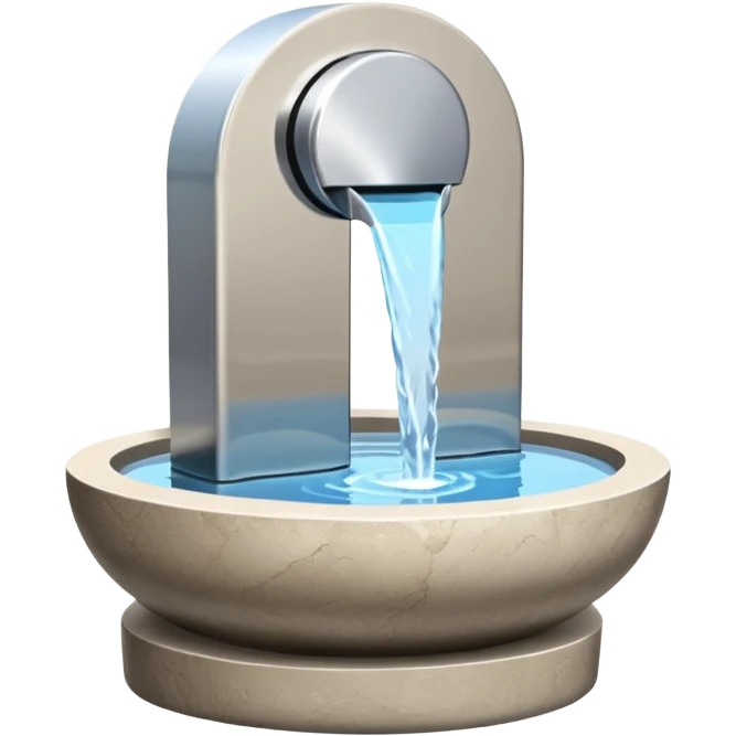 modern water fountain emoji