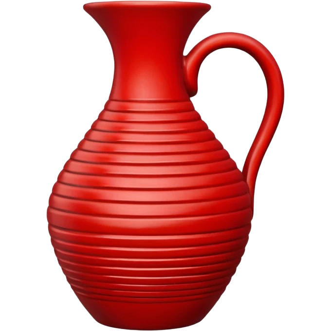 Spiral Pottery Vase red emoji