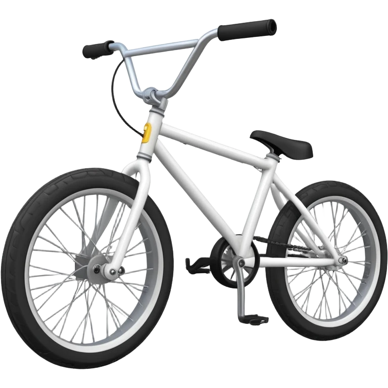 Professional BMX bicycle with small tires, high handlebar, strong frame, sports equipment, extreme sports bike emoji