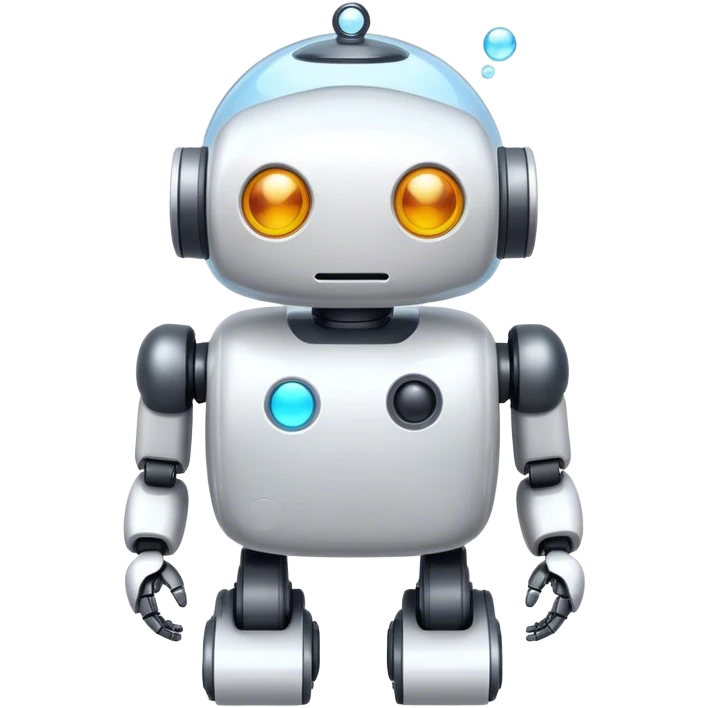 Bubble robot emoji