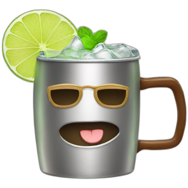 Gat drinking moscow mule emoji