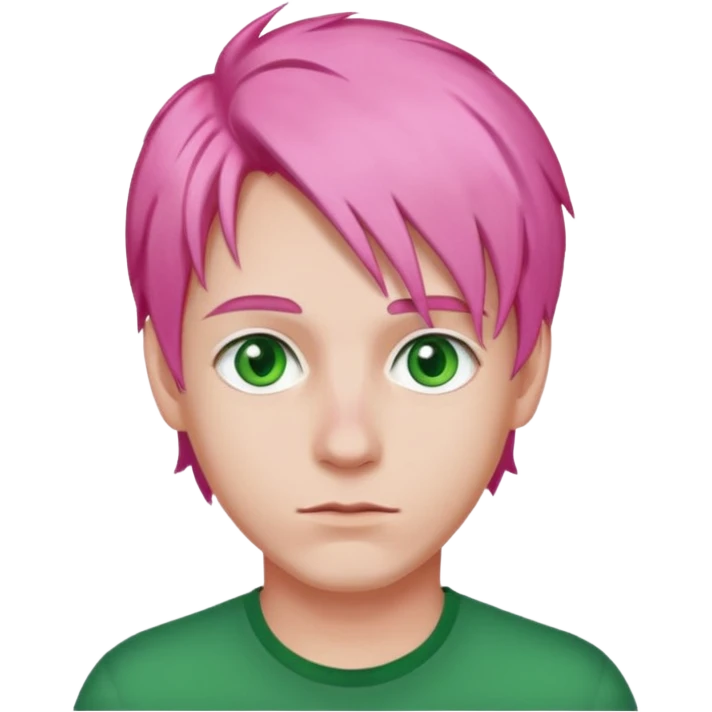 pink haired man emoji