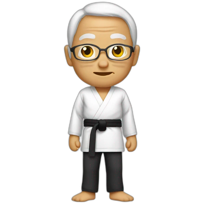 Old karate sensei emoji