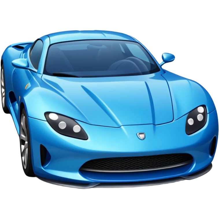 blue sports car emoji