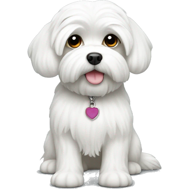 White Maltese emoji