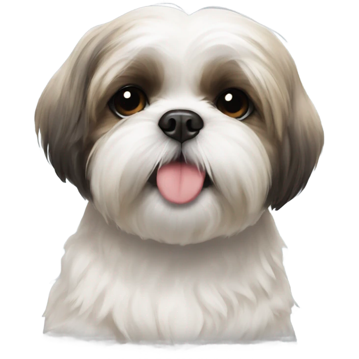 Shih tzu giving kisses emoji