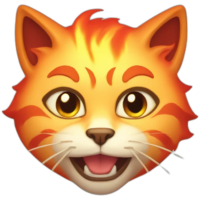 fire cat emoji
