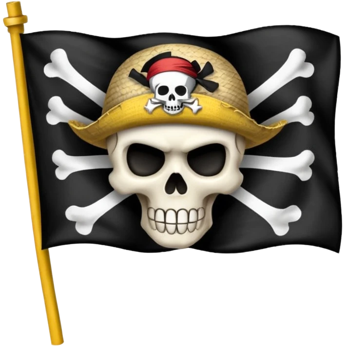 Straw hat crew pirate flag emoji