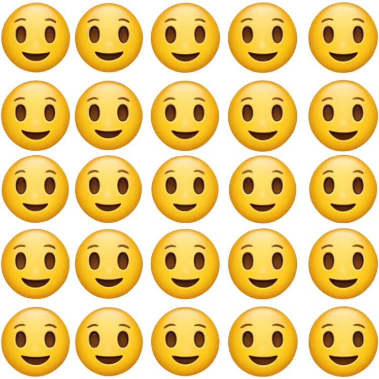 Emoji, yellow round teasing smile emoji