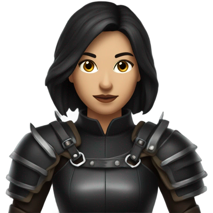 dnd female rogue dark hair emoji