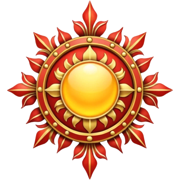 medieval banner Sun Heraldry emoji