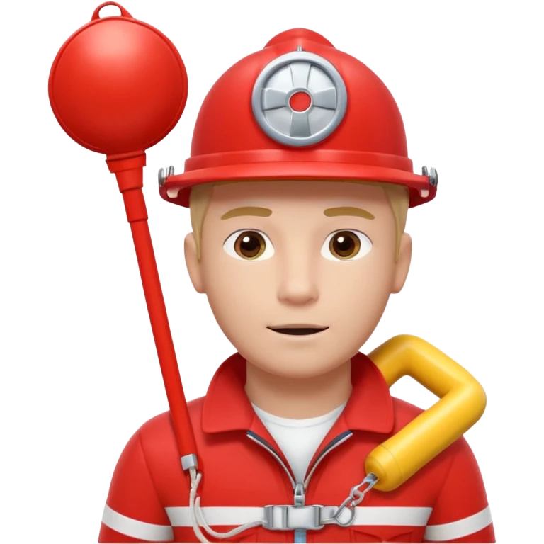 lifeguard portrait, head and shoulders only, wearing red lifeguard uniform, rescue whistle and buoy strap visible, confident alert expression, beach safety vibe, 3D cartoon, mobile game icon style, clean background, no text, no watermark
 emoji