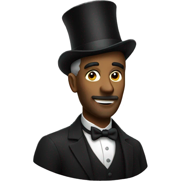 a man with a top hat emoji