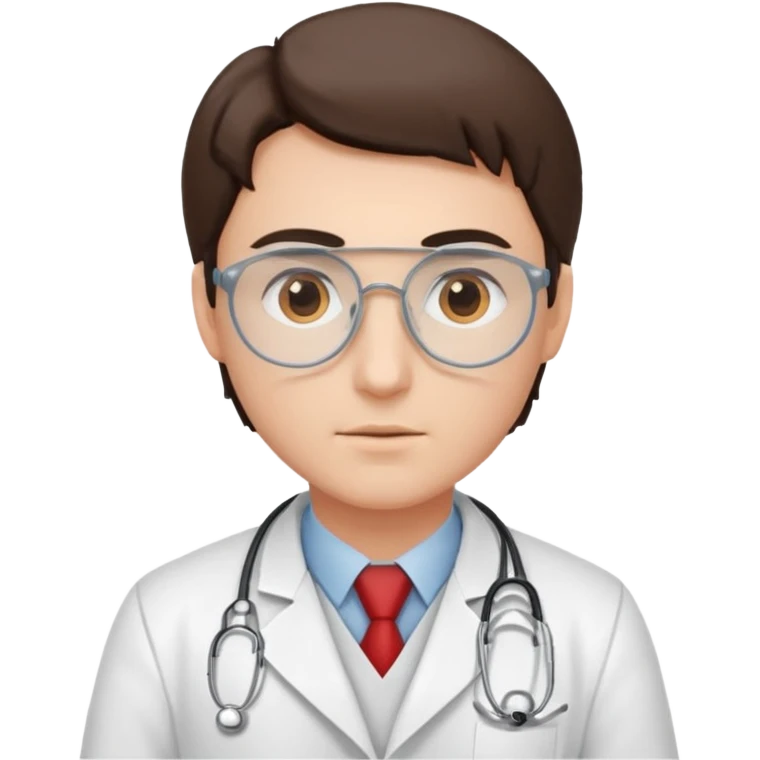 A doctor creating a protocol emoji