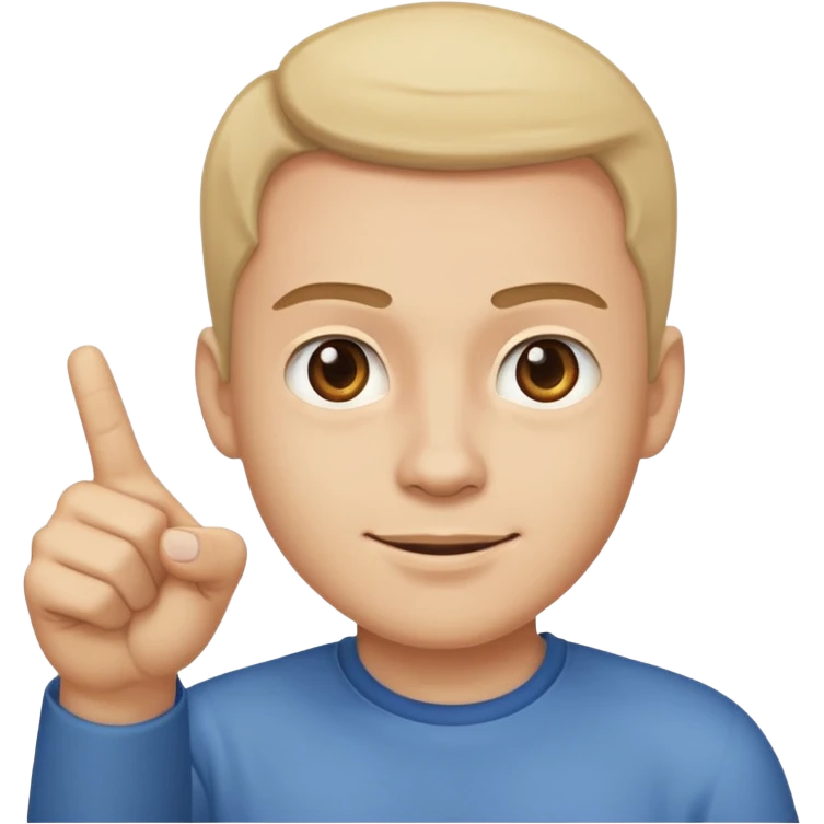 Guy pointing directly at camera smug face emoji