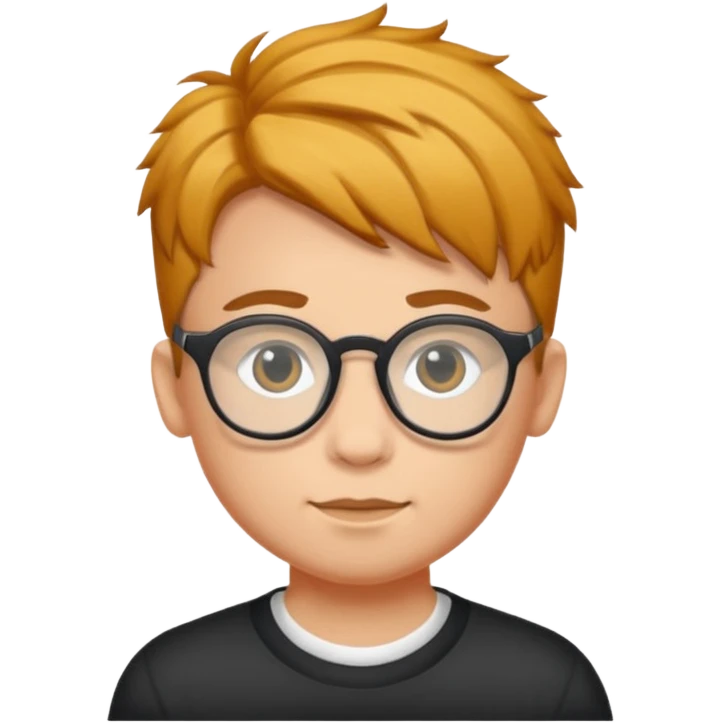 Erstelle mir eine Emoji von einem Jungen. Herkunft: Südamerika, Jung und Gutaussehend, mit durchsichtiger Brille und anderer Frisur  emoji