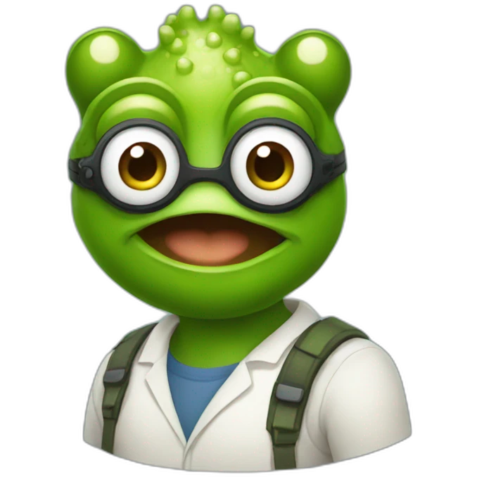 Frog developer emoji