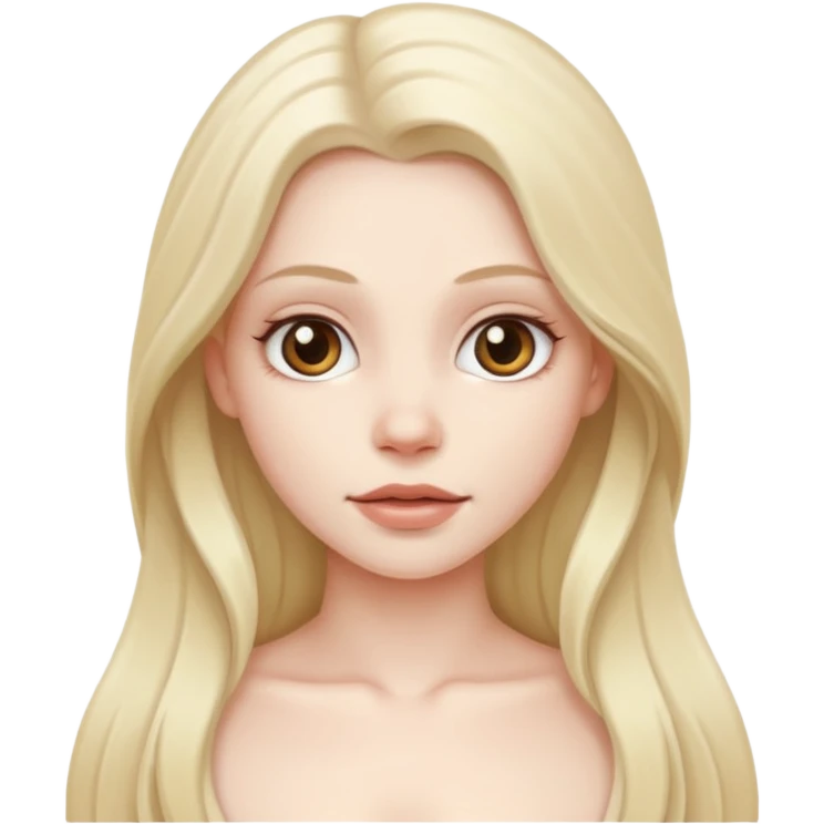 White girl naked emoji