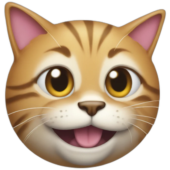 un chat avec une grosse bite emoji