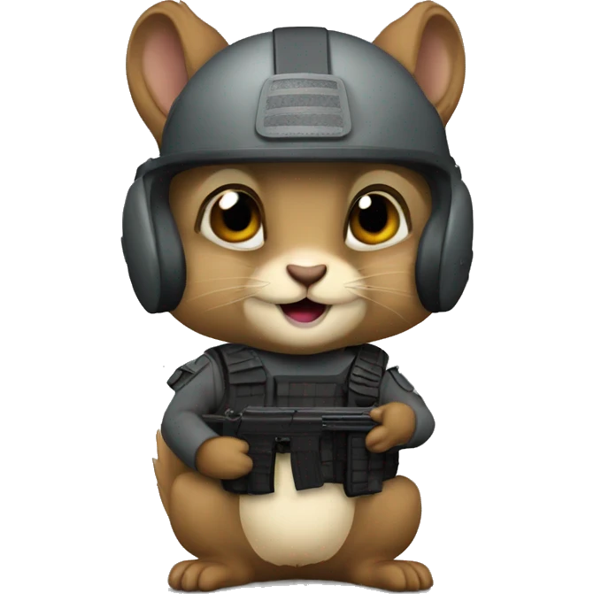 SWAT squirrel emoji