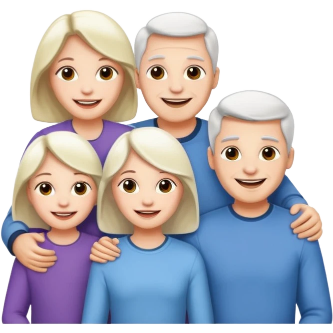 white skin family emoji