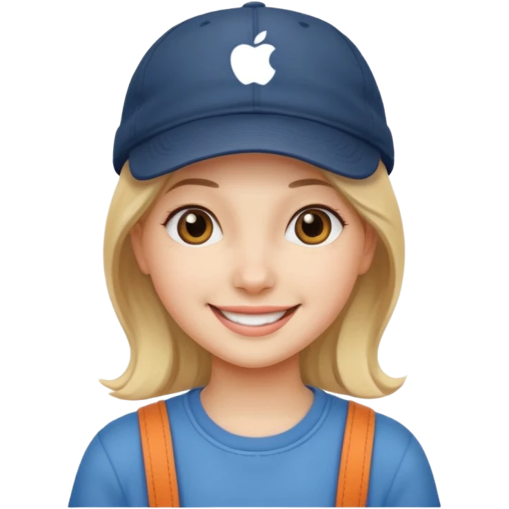girl with cap emoji