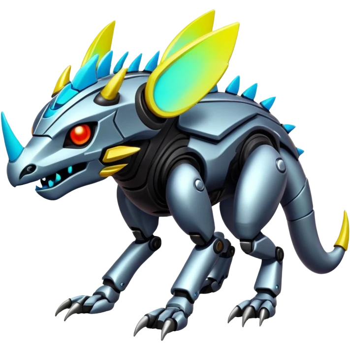  exotic cyber-Protogen-Fakémon-Vernid-creature emoji
