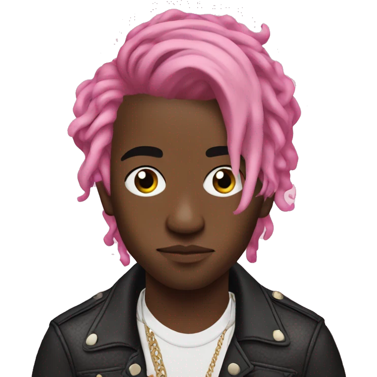Lil uzi vert pink hair emoji