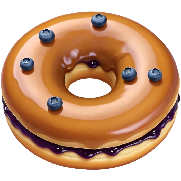 Blueberry donut emoji