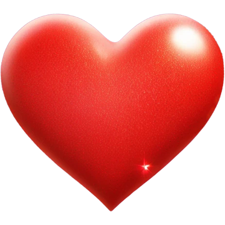 Baby red love heart with sparkles  emoji