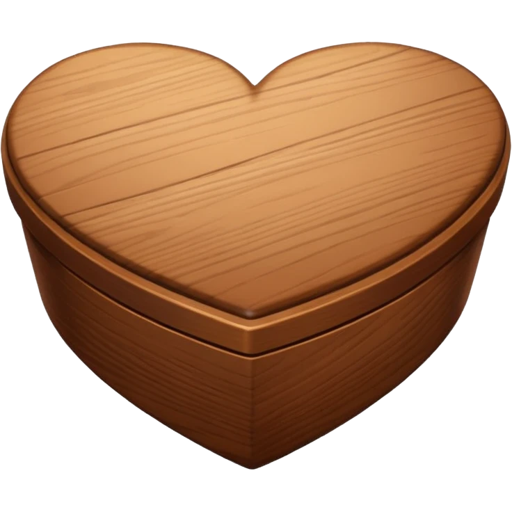 wood heart box emoji