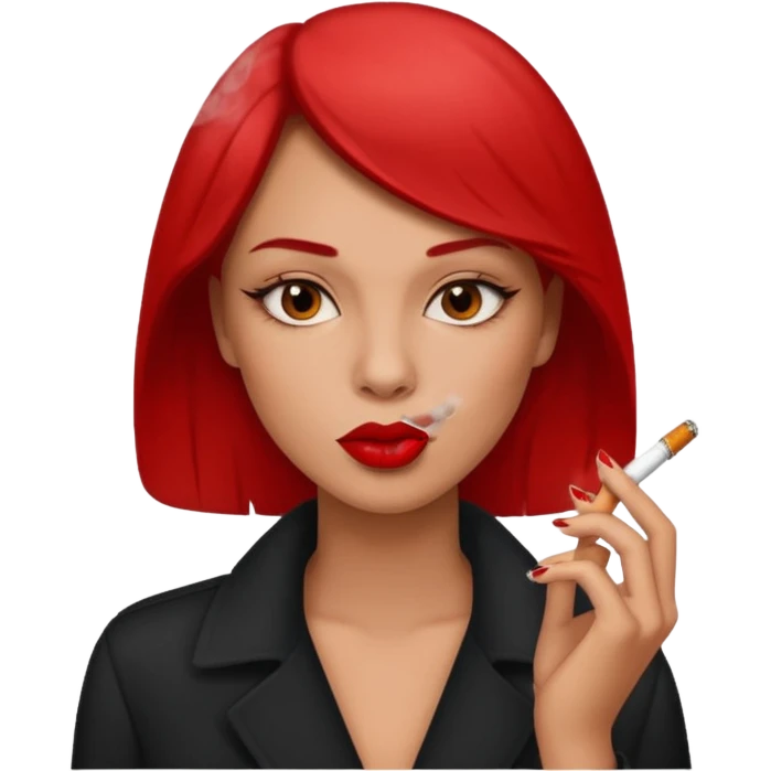 Baddie smoking emoji