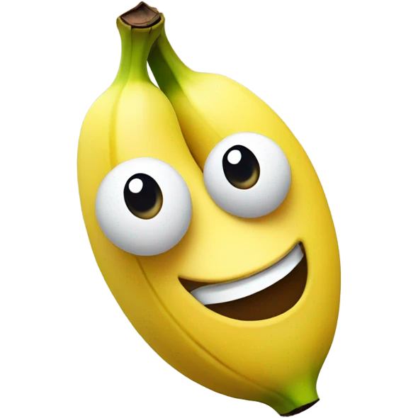 Smiling banana  emoji
