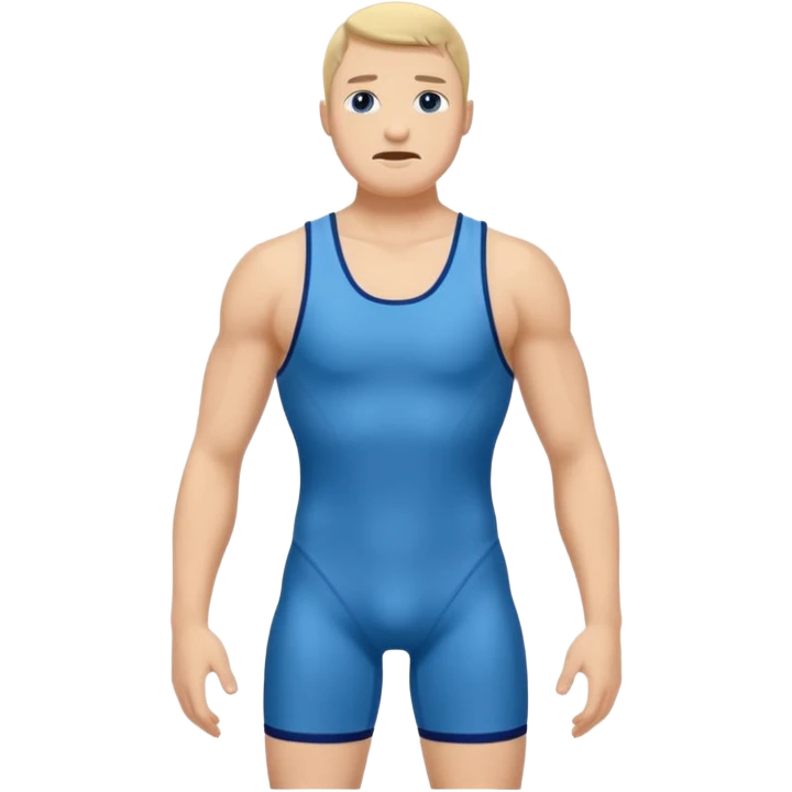 blue wrestling singlet emoji