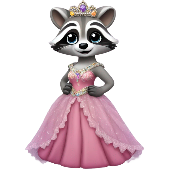 Princess Raccoon emoji