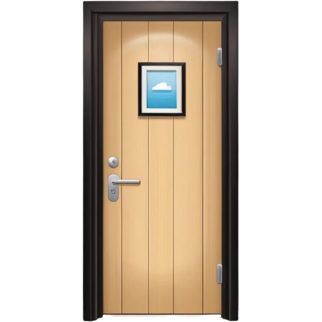 hotel room door modern hallway emoji