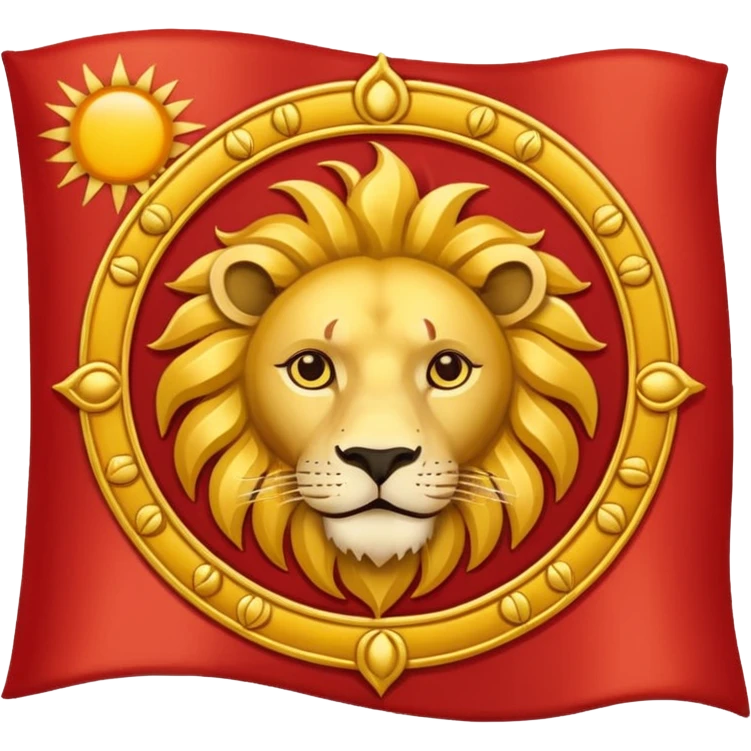 Lion & Sun Flag emoji