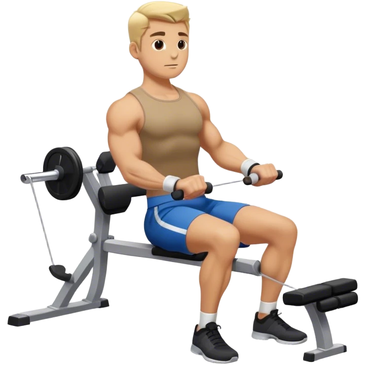 upper-back row exercise emoji