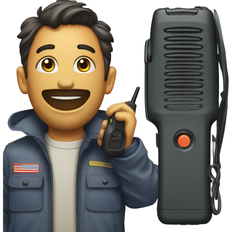 80's Walkie talkie emoji
