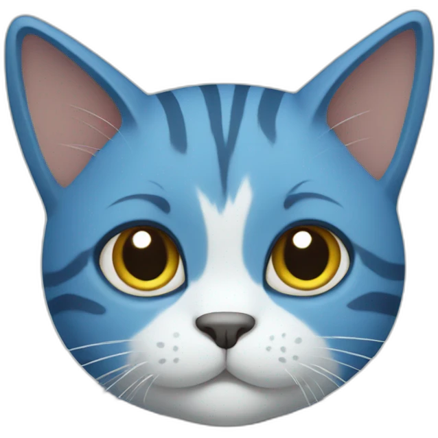 blue cat emoji