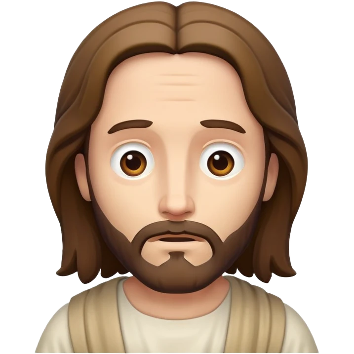 Jesus shrugging emoji