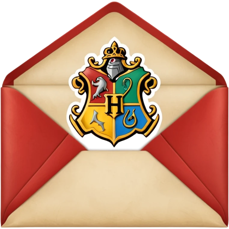 Hogwarts envelope emoji