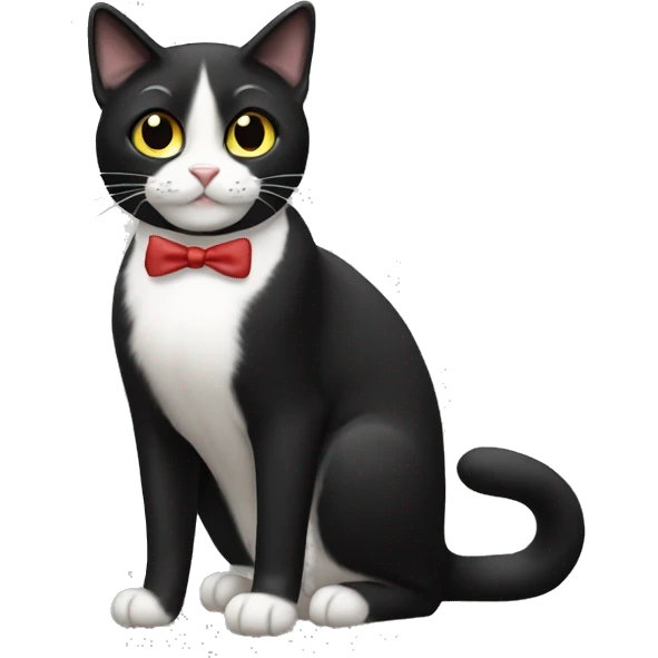 Tuxedo cat emoji