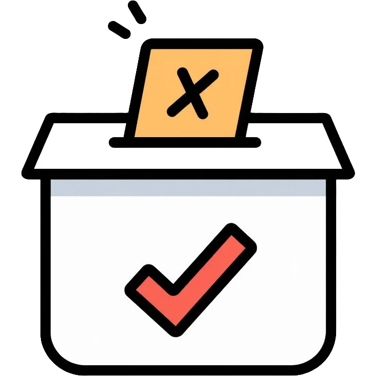ballot box with checkmark emoji