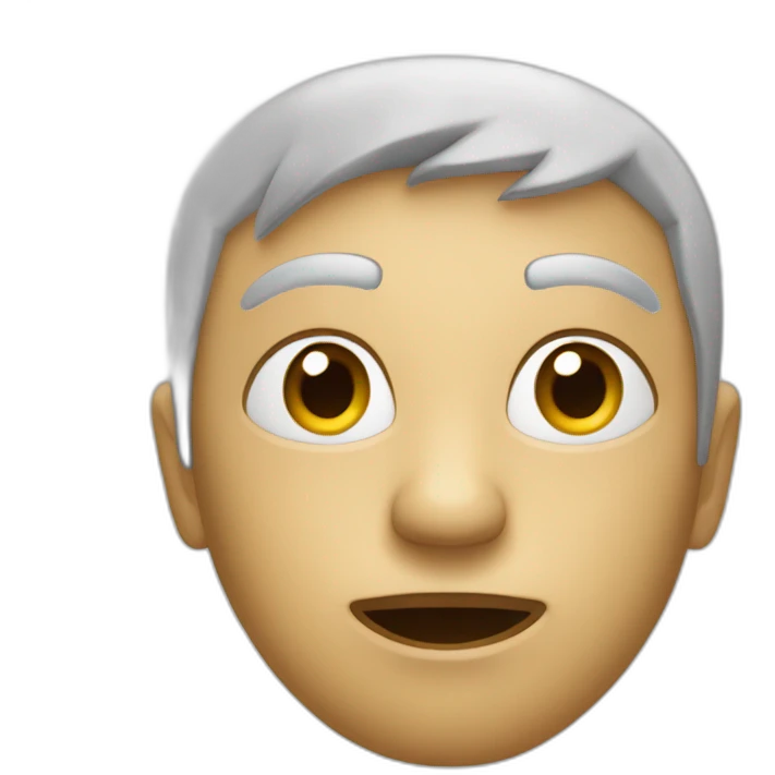 un visage auchant la tète  emoji
