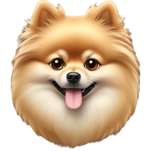 autumn cozy Pomeranian spitz dog emoji